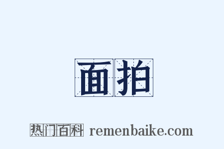 面拍是什么意思的图片